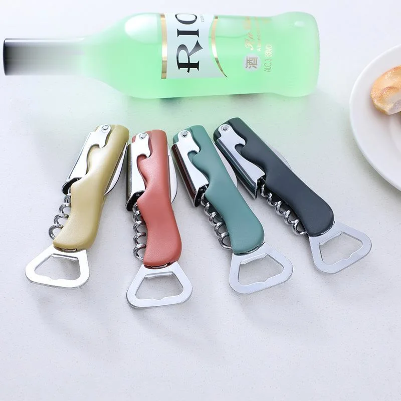 

Multifunctional Bottle Opener Modern Minimalist Metal Thickened Beer Four In One Lid Opener Household Kitchen Tools