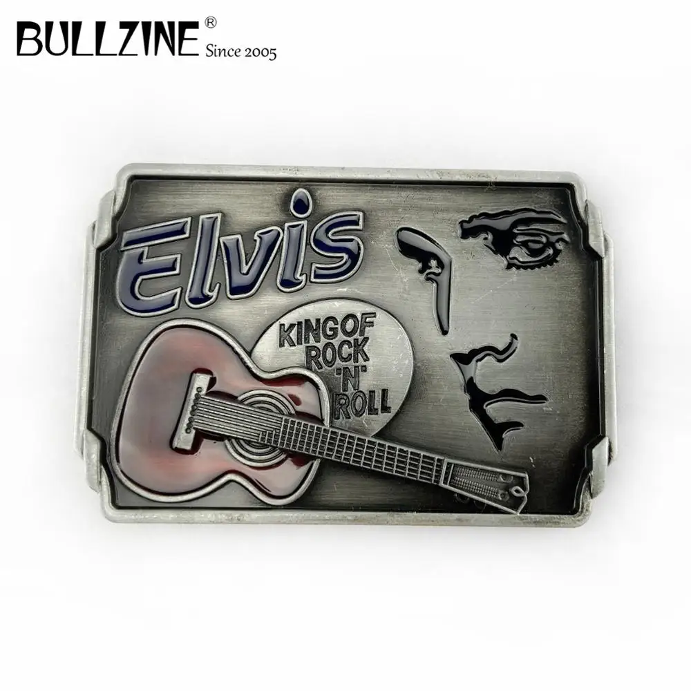 Bullzine гитара из цинкового сплава музыкальная пряжка ремня Оловянная отделка FP 02525