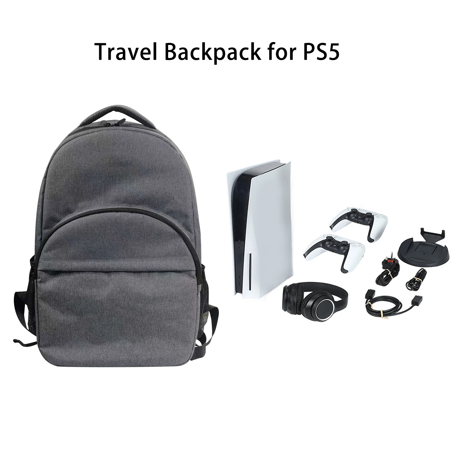 

For PS5 Game Sytem Backpack Canvas Carry Bags Case Protective Shoulder For PlayStation 5 PS5 Console Travel Storage Backpack