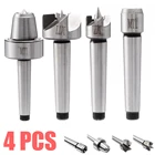 4 шт.компл. MT1 токарный станок комплект прочный MT1 Токарный станок по дереву Live Center и езды на автомобиле Шпоры чашки беседка для дерева и металлообработка инструмент