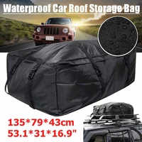 135x79x43cm waterproof car cargo roof bag waterproof rooftop luggage carrier black storage travel waterproof suv van for cars