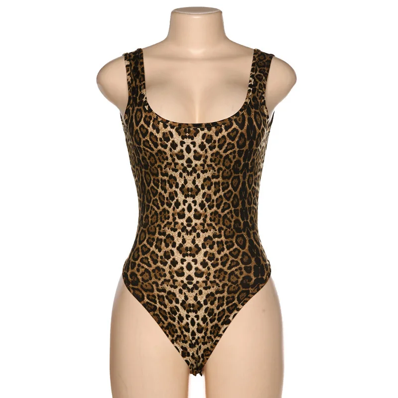 

2020 New One-piece Swimsuit Leopard Bikini Hard Pack Open Back Swimsuit Women's One-piece Sexy Underwear