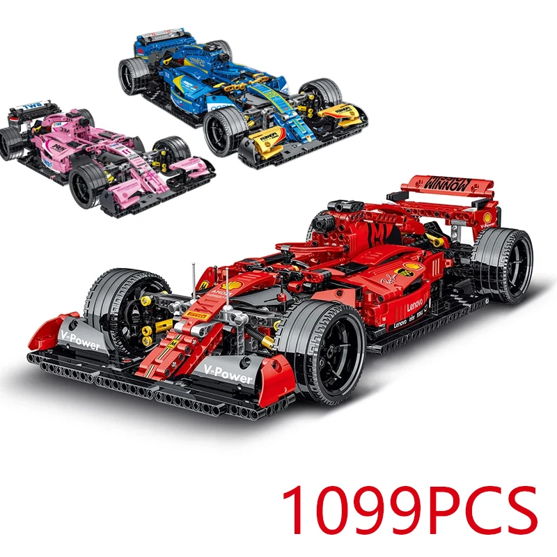 

Техническая серия, моделирование формулы F1, Модель гоночного автомобиля, строительные блоки, кирпичи, творческая машина, игрушки для детей, ...