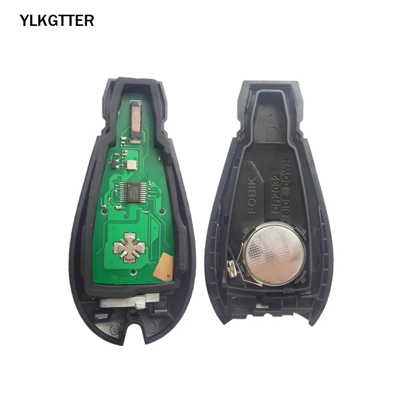 YLKGTTER 2 + 1 кнопочный умный дистанционный ключ без ключа брелок 433 МГц для Dodge/Jeep 08-14