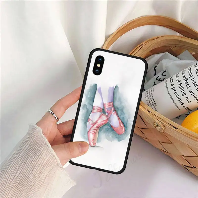 

Ballerina Dance Ballet Girl Shoes Phone Case for iPhone 11 12 pro XS MAX 8 7 6 6S Plus X 5S SE 2020 XR
