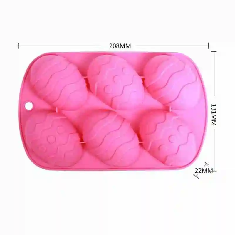 

Fondant Mold Cake Chocolate Moulds Silicone Cake Tools Kitchen Tools Baking 6-Holes Creative Shaped 3D Egg Easter Molds Mou C2L5