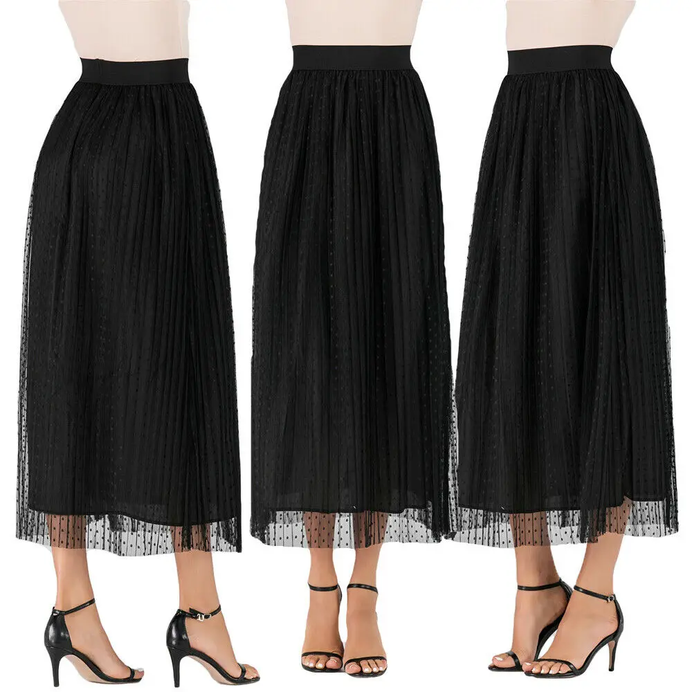 Новые сетчатые юбки Faldas Mujer Moda 2019 ОАЭ абайя Дубай Кафтан длинная мусульманская
