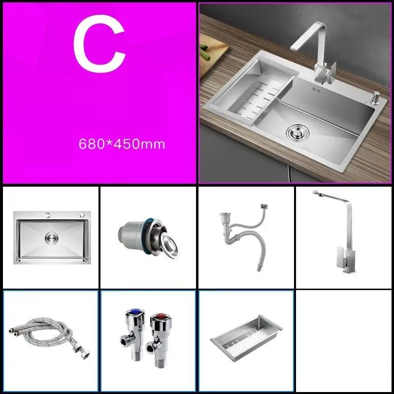 Version M Dissipador Keuken Gootsteen Torneira Gourmet Acero Inox кухня Куба де Cocina Fregadero Pia Cozinha мойка овощей - Цвет: Version M