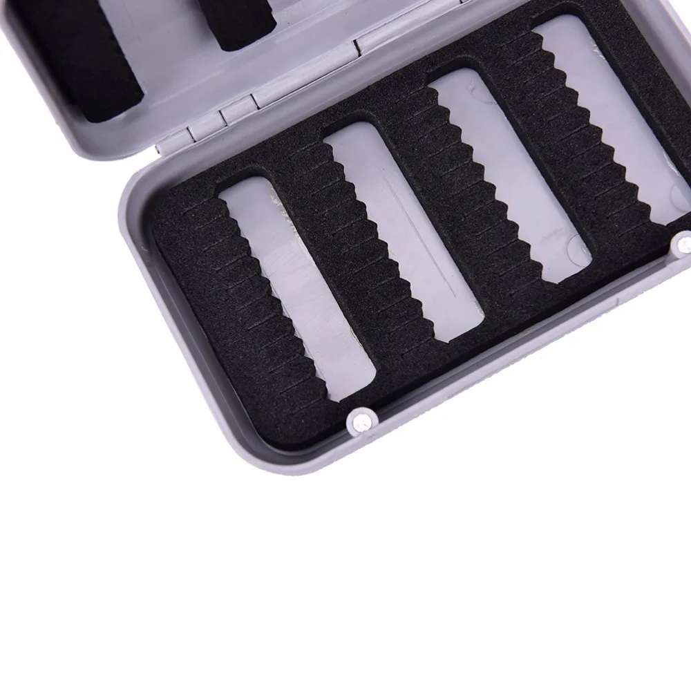 

Waterproof Plastic Bait Hook single Side Lure Storage Foam Fly Fishing Box New