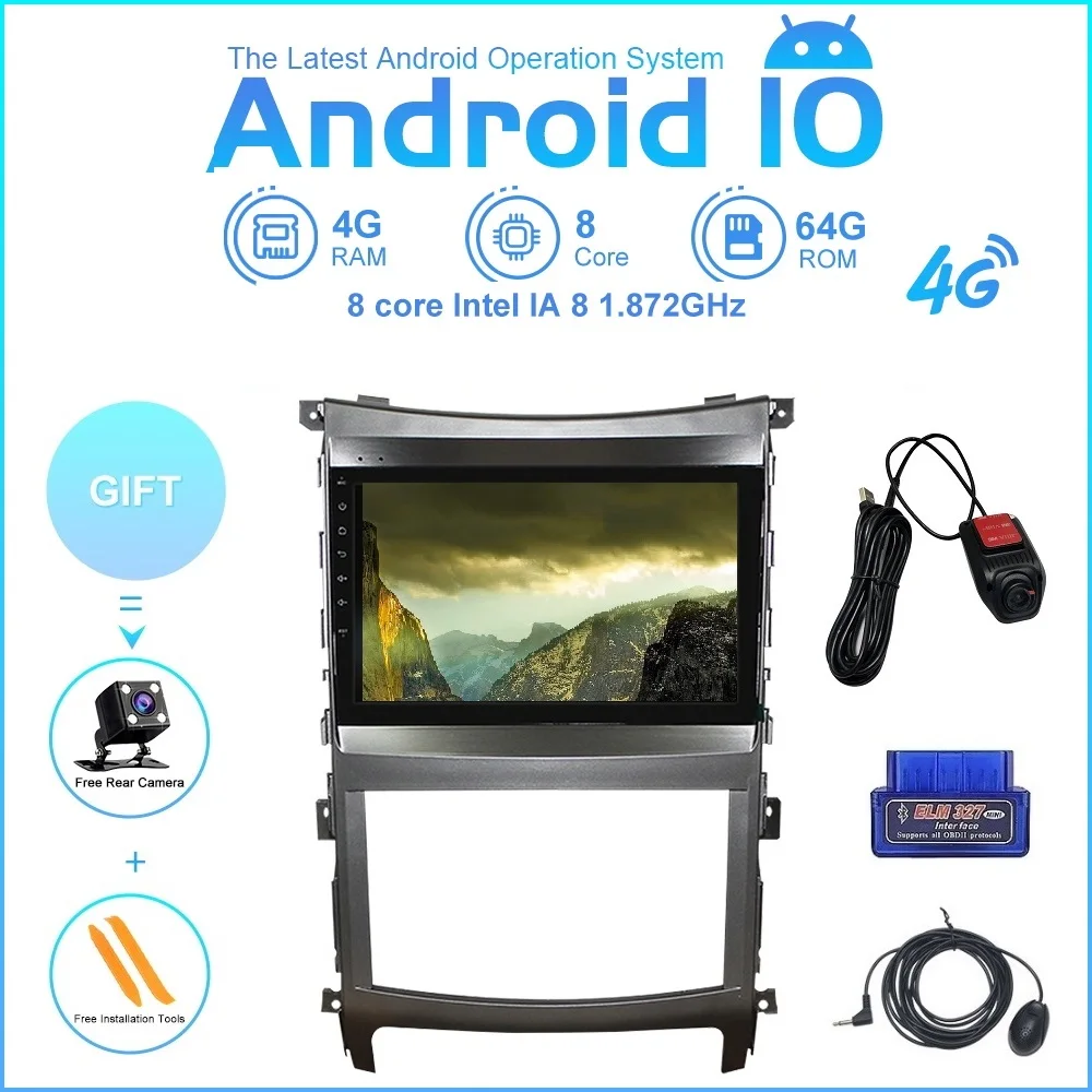 ZLTOOPAI Android 10 8 &quotдля Hyundai Veracruz 2007 2016 Автомобильный мультимедийный плеер Авто радио
