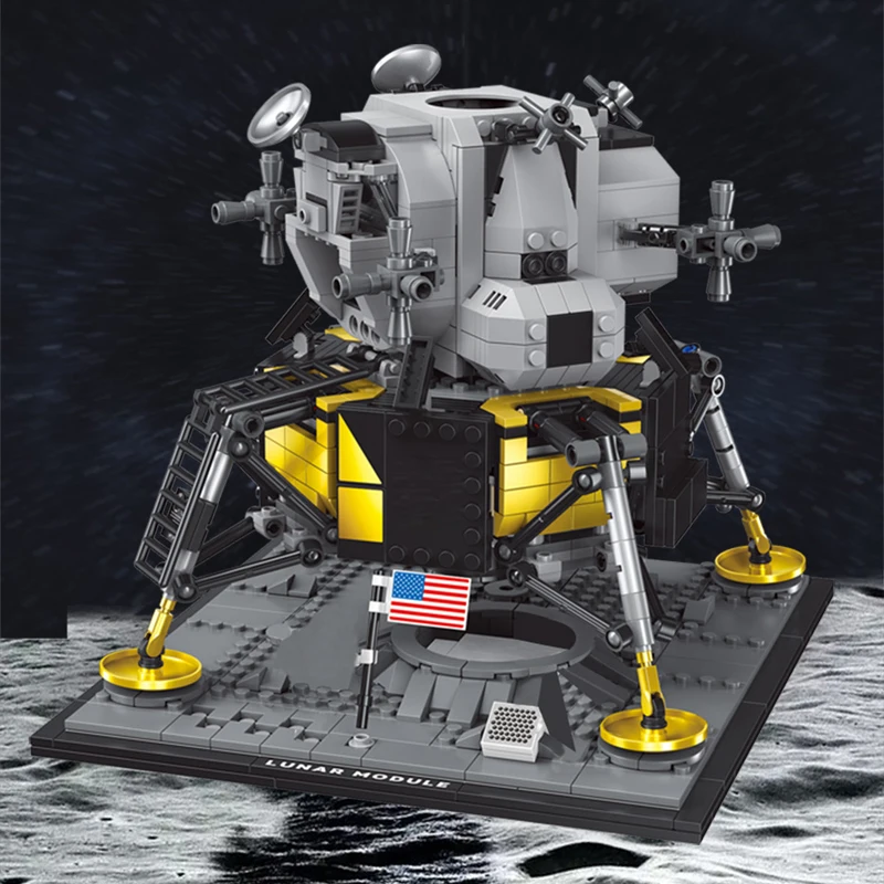 

1112pcs Space Ship Model Building Blocks Space Exploration Moon DIY Ship Bricks Space Explorer Creative Technology Toys for Kids