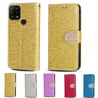 Роскошный Блестящий Алмазный Кожаный чехол-книжка с отделениями для карт чехол для телефона для Tecno Pova чехол-сумка для телефона с разъем карты