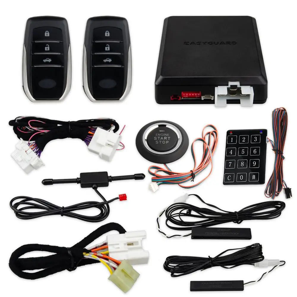 EASYGUARD plug &amp play can bus подходит для CAMRY 2006-2020 pke Автомобильная сигнализация авто