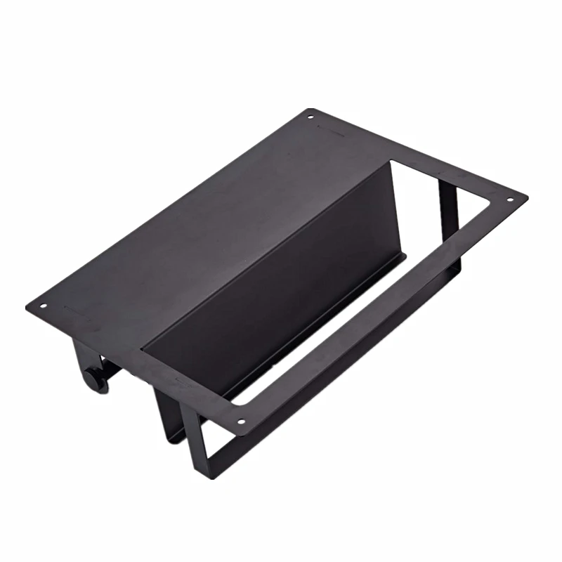 

1Pc Creative Stainless Steel Bathroom Wall-mounted Shampoo Shelf Household Kitchen Towel Rack Toilet Paper Holder