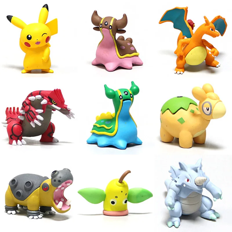

Pokemon Gacha Action Figure Pikachu Charmander Model Movie & TV Unisex Finished Goods Collection Ornaments