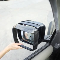2pcs for land rover defender 90 110 2020 2022 car rear view mirror rain eyebrow trim stickers abs car exterior accessories