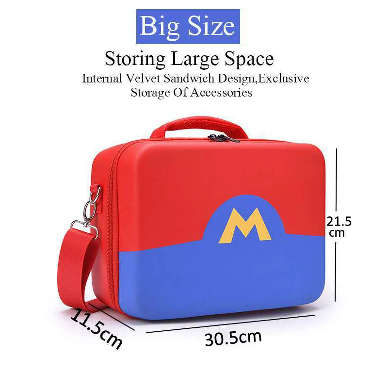 

2021 NS-Switch Storage Bag Colorful Protective Carrying Case for Nintendo Switch Console Game Accessories