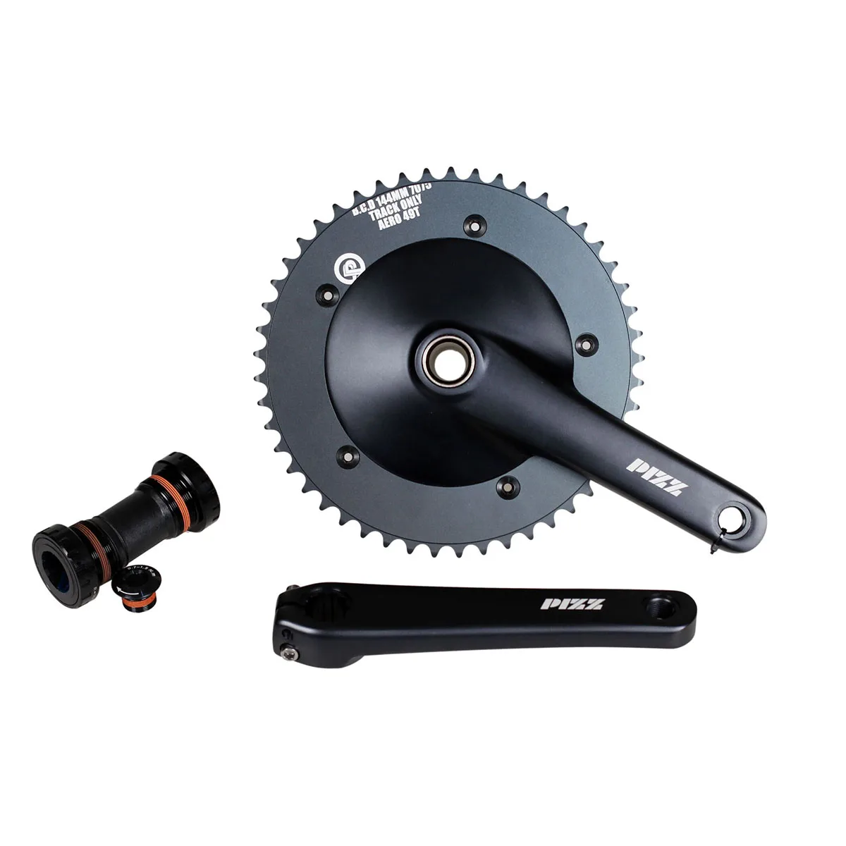 Односкоростной фиксированный велосипедный кривошипный комплект для