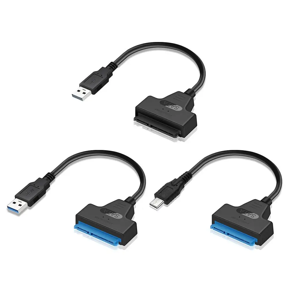 

USB-кабель SATA, адаптер Sata 3-USB 3,0, внешние компьютерные кабели, разъемы, 2,5 дюйма, HDD/SSD, 22-контактный кабель Sata для Windows Mac
