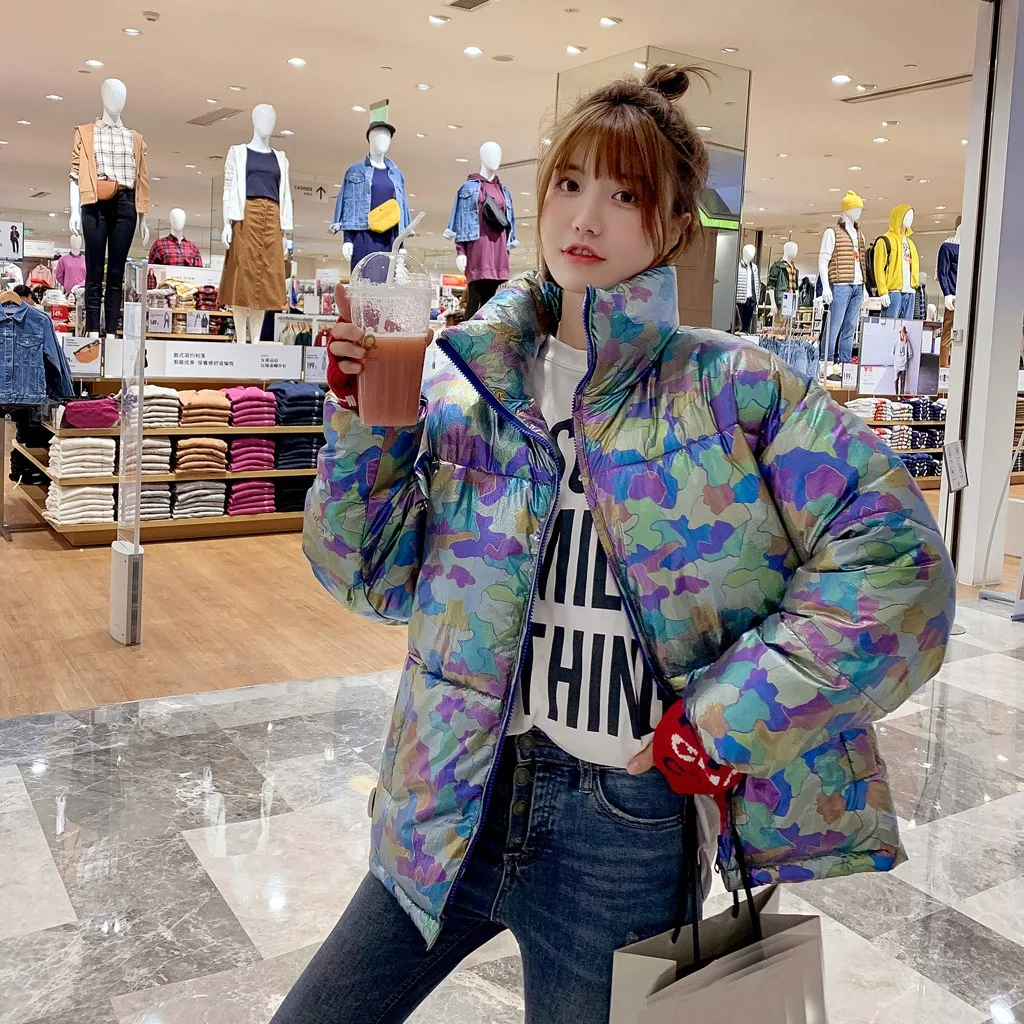 Зимние парки с воротником-стойкой женские теплые пальто водонепроницаемые