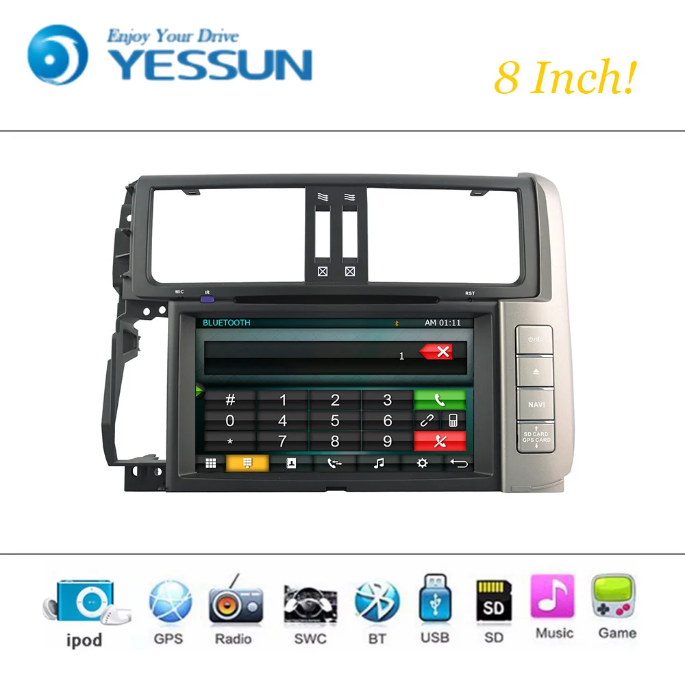 Автомобильный DVD плеер система Wince для Toyota Prado 150 автомагнитола стерео GPS навигация