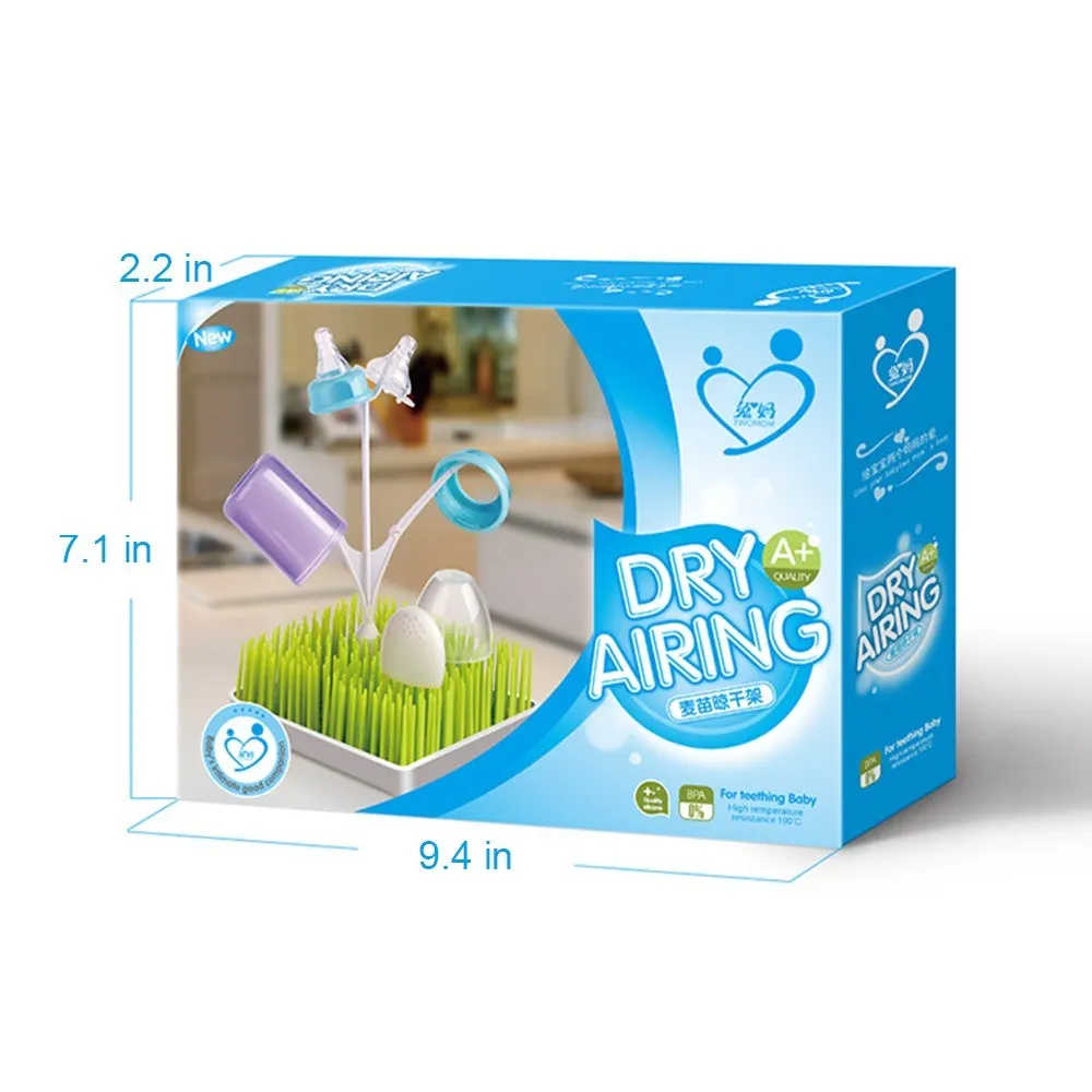 Сушилка аксессуар веточка трава газон для бутылки кружки-непроливайки сушилка