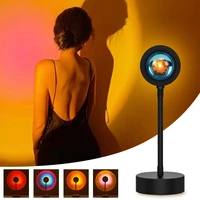 sunset projection lamp live broadcast rainbow atmosphere projector decoration murale chambre led night lights for bedroom
