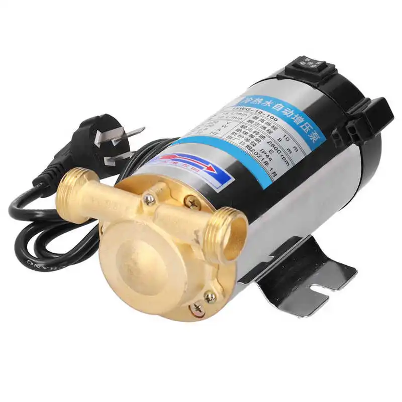 

AC220V 100W Steel Automatic Water Pressure Pump Shower Home Garden Household G1in Mute Booster Pump