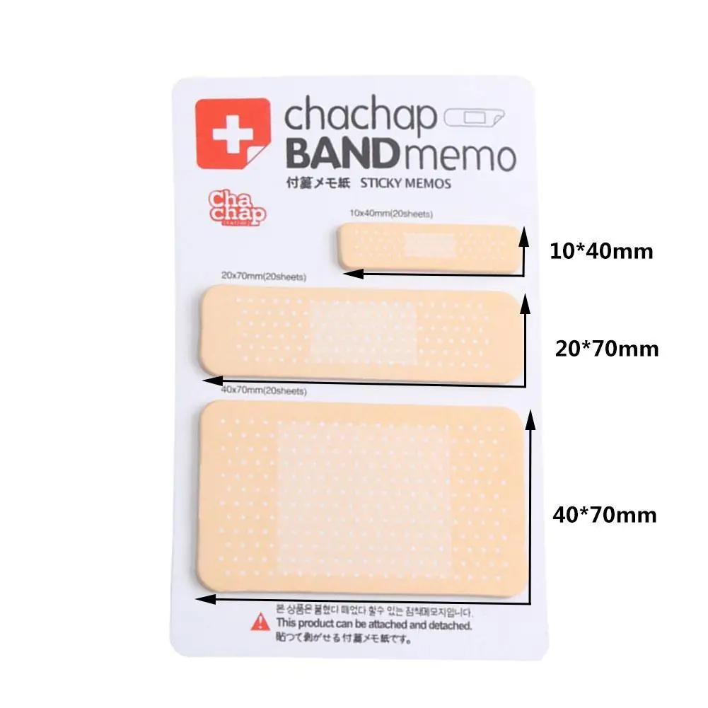 

1pc Diy Cute Band-aid Type Memo Pad Sticky Note Cute Student Pads Korean Sticker Creative Paper Stationery Office Note Supp W7H5