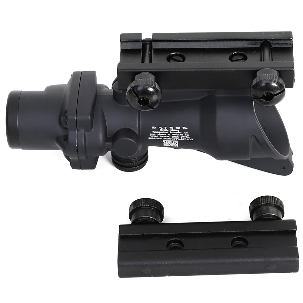 Оптический прицел из настоящего волокна ACOG 4X32 оптический с красной точкой