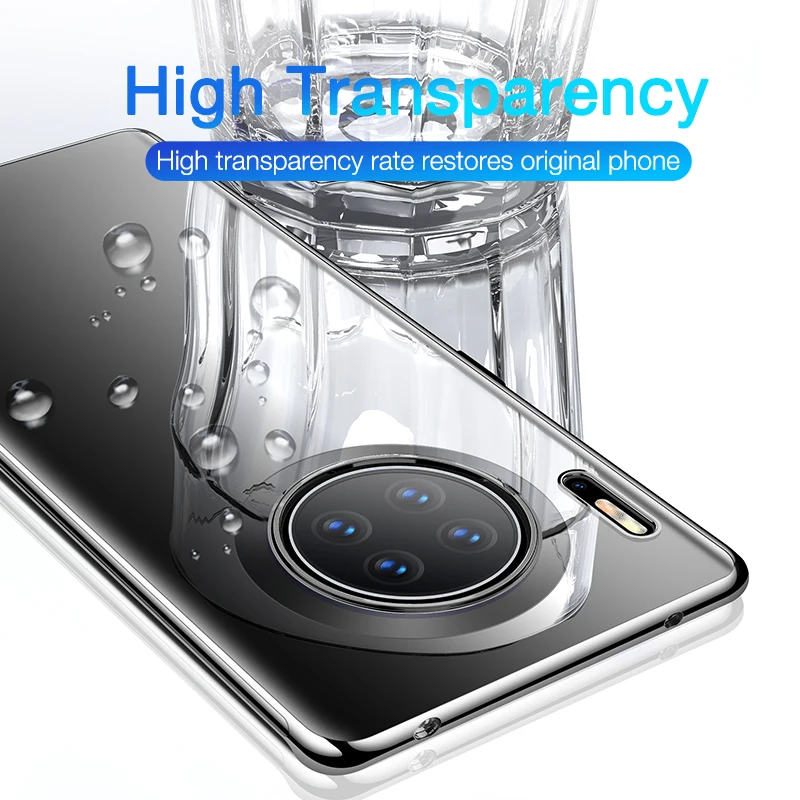 Cafele Прозрачный чехол для Huawei Mate 20 30 X Pro прозрачный мягкий из ТПУ mate Роскошный с