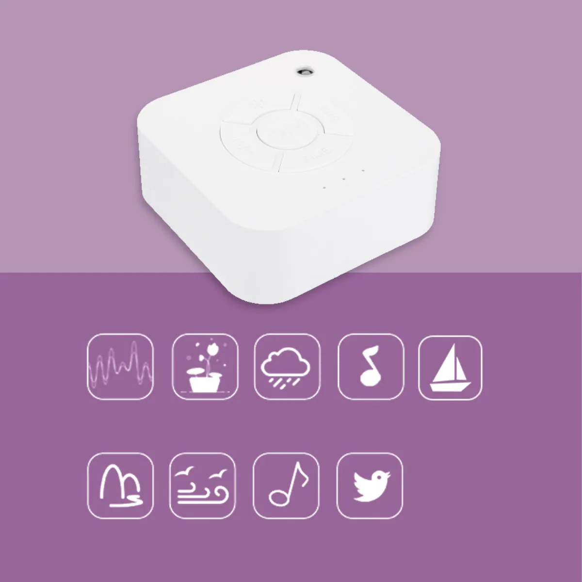 

Music Light Sleep Sound Therapy Machine with Nature Sound White Noise 9 Nature Sounds LED Machine Sleeping Aid for Baby Monitors