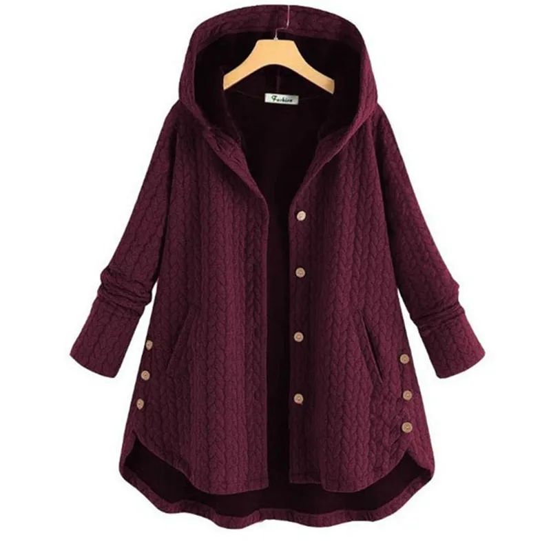 

Women Jackets Fleece Winter Warm Hoodies Coats Lined Overcoat Hooded Outwear Ladies Parkas Top Long Sleeve Autumn Thick Coats