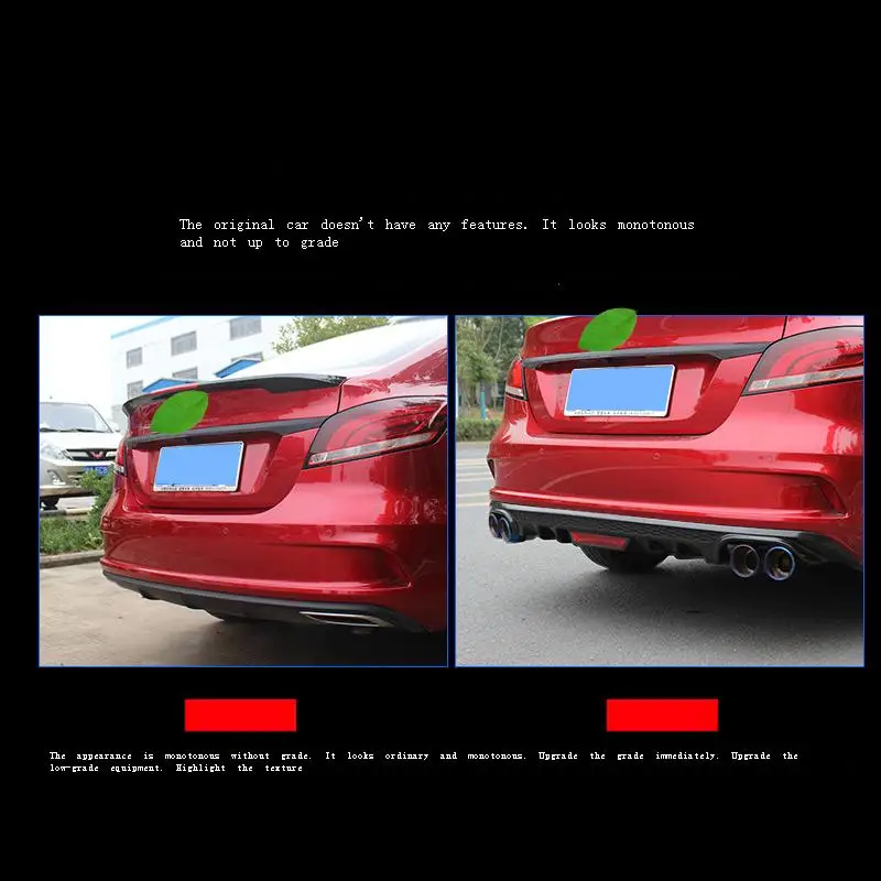 

Aleron Aileron Voiture Tuning Styling Front Rear Diffuser Protector Spoiler Auto Car Lip Bumper 2018 FOR Morris Garages MG 6