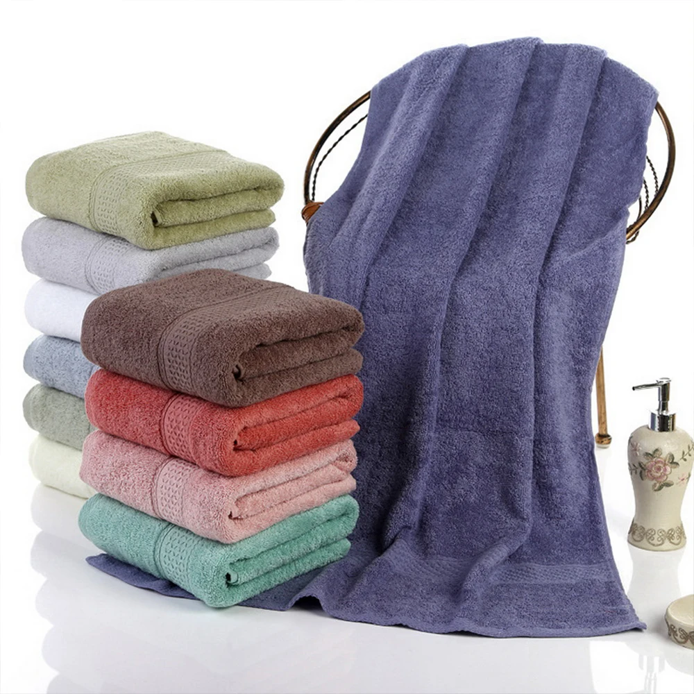 

70*140cm 650g Thicker Luxury Cotton Absorbent Bath Towel Quick-Drying Beach Towels Spa Towel