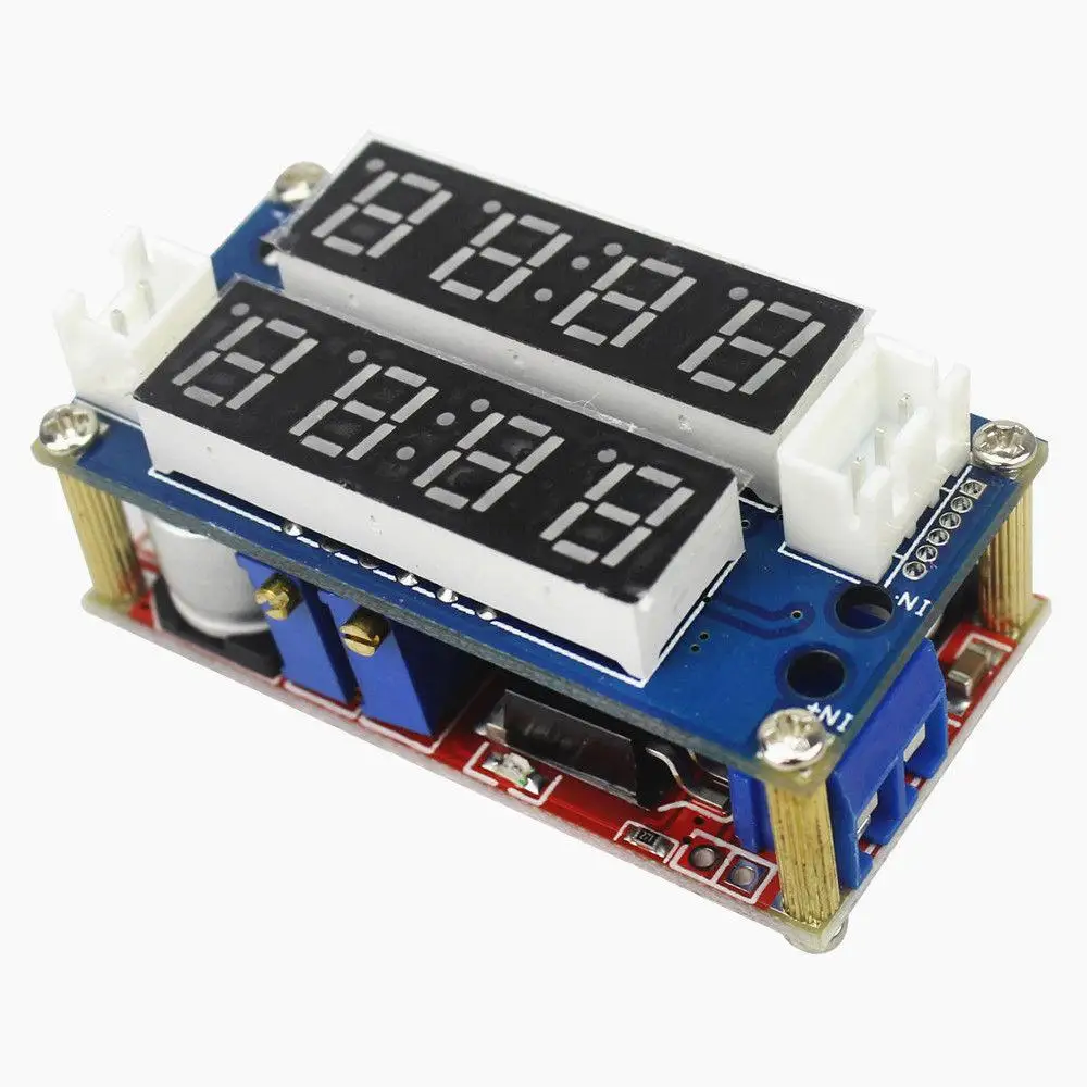 CC/CV Регулируемая понижающая Зарядка светодиодная панель Вольтметр Амперметр