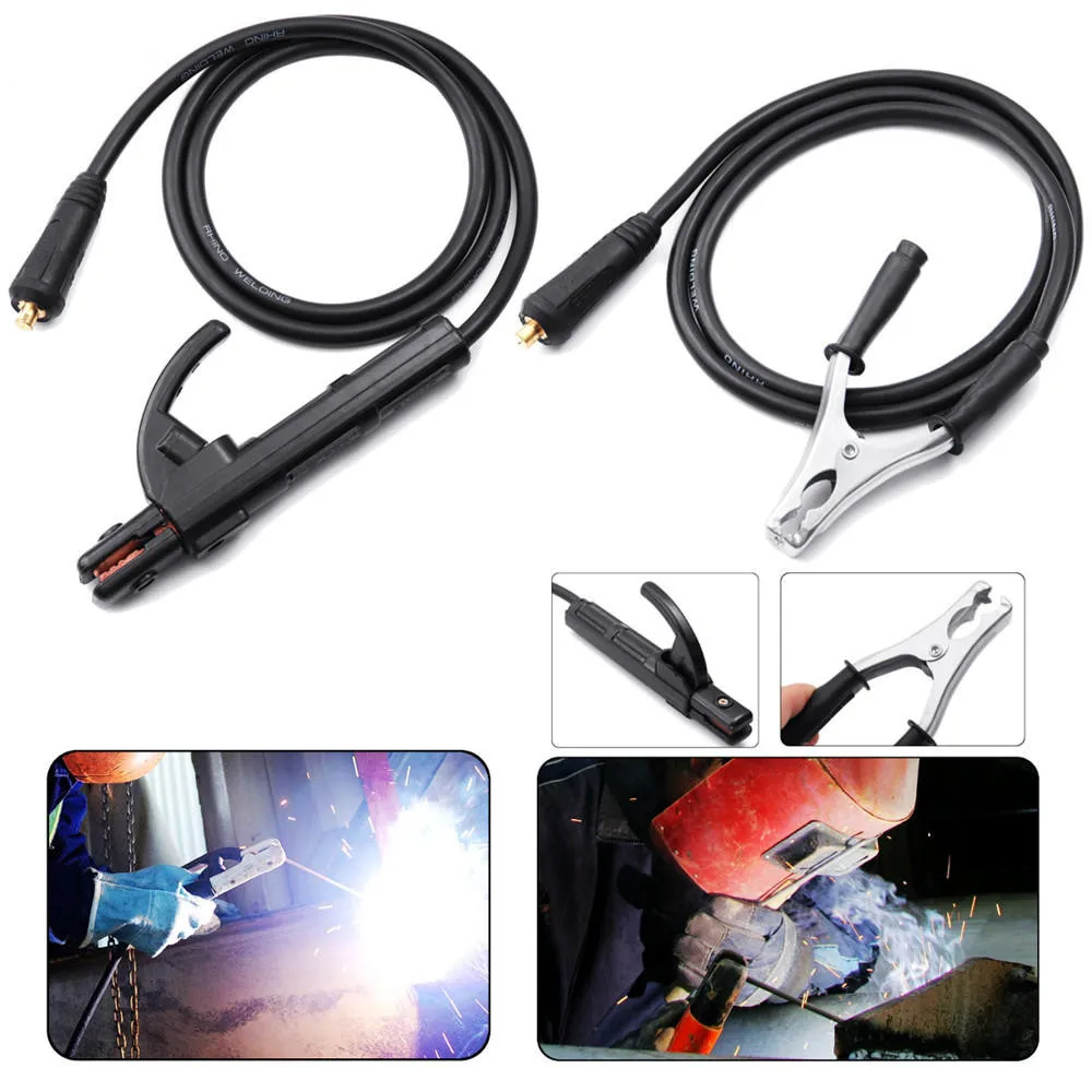 

JUSTINLAU 200A Groud Welding Earth Clamp Clip Set for Mig Tig ARC Welding Machine 1.5M Cable 10-25 Plug Professional