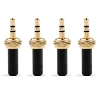 areyourshop special mini 3 5mm screw lock stereo jack plug gold plated for sennheiser earphone connector