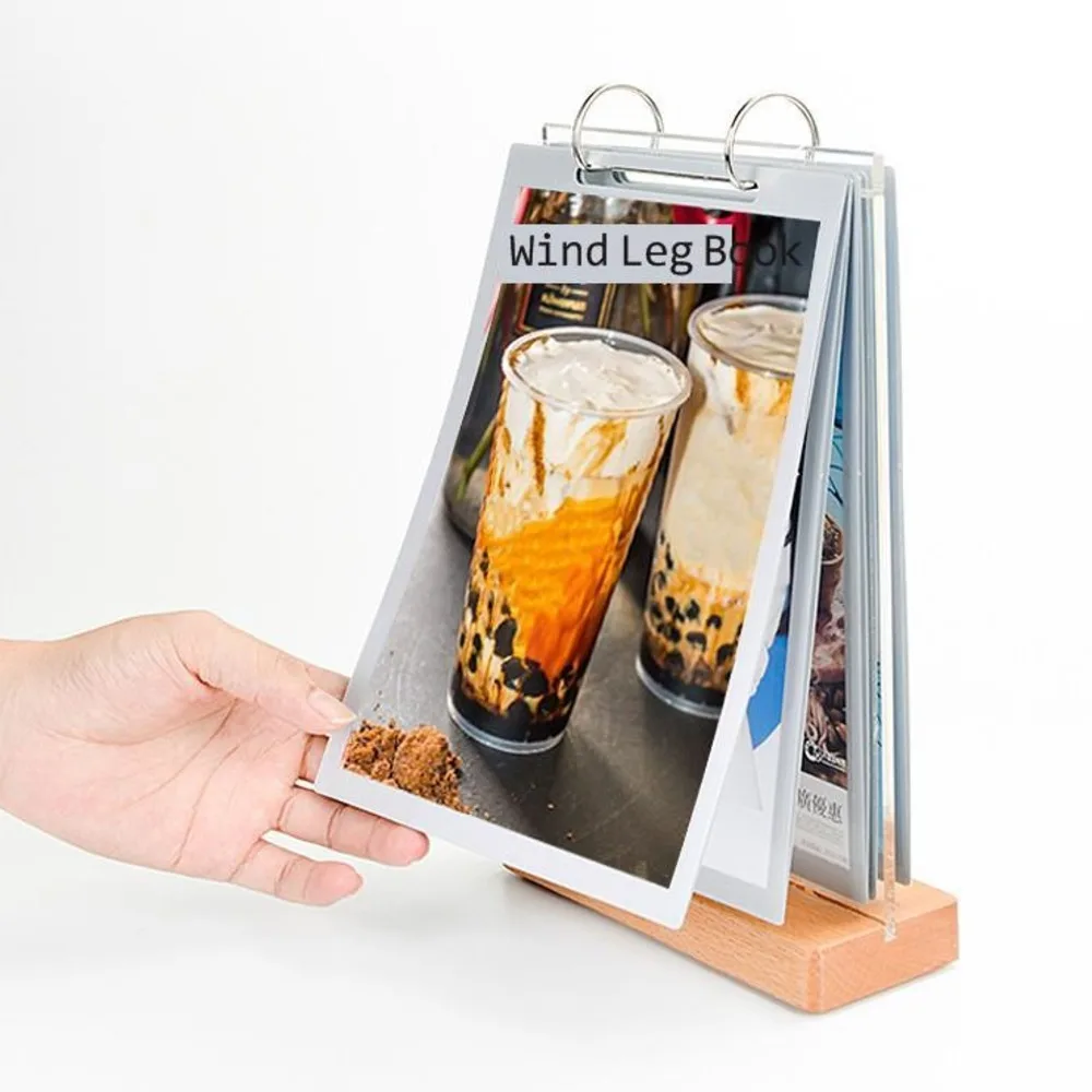

A5 /a4/a6 Acrylic Restaurant Table Sign Holder Display Stand With Poster Menu Paper Frame
