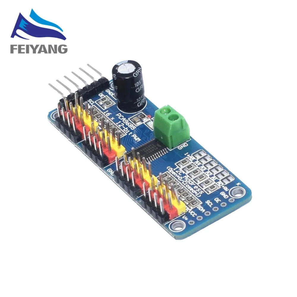 16-канальный видеорегистратор 12-битная ШИМ/Servo Driver-I2C интерфейс PCA9685 модуль Raspberry pi