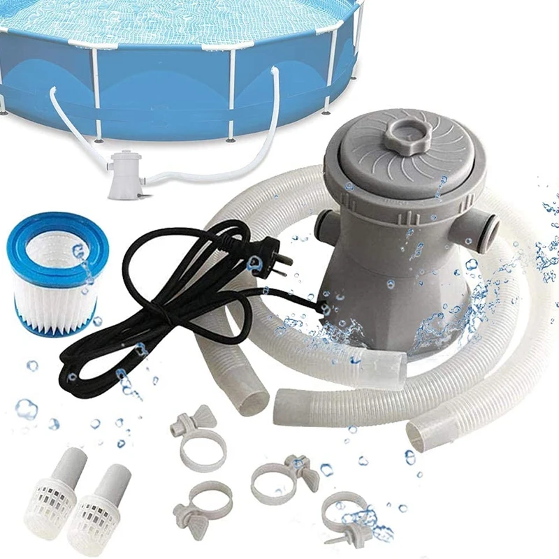 Набор фильтров для бассейна 300 галлонов электрический насос Циркуляционный