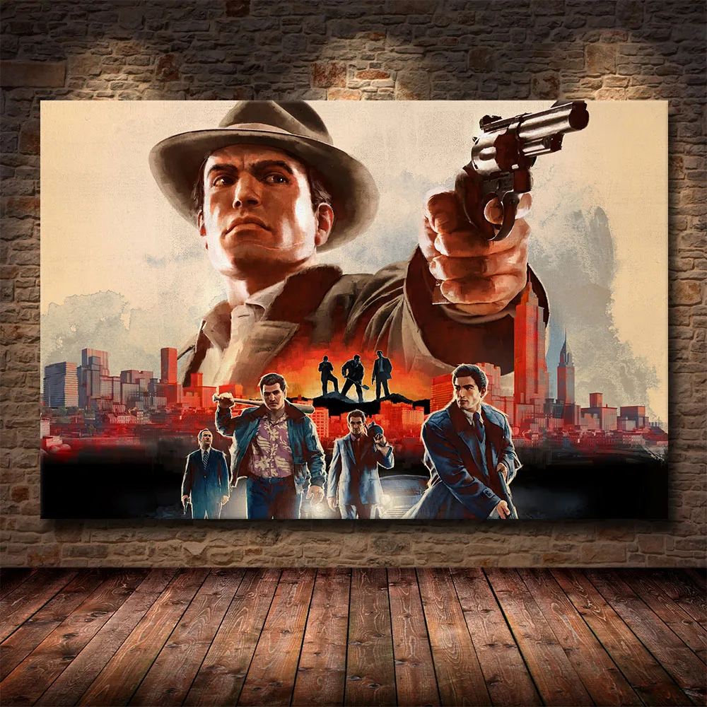 Популярные Гангстерские Экшн игры Мафия: определенное издание HD печать холст
