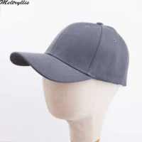 meltryllis high cotton adjustable solid color dark gray baseball cap unisex couple cap fashion leisure dad hat snapback cap