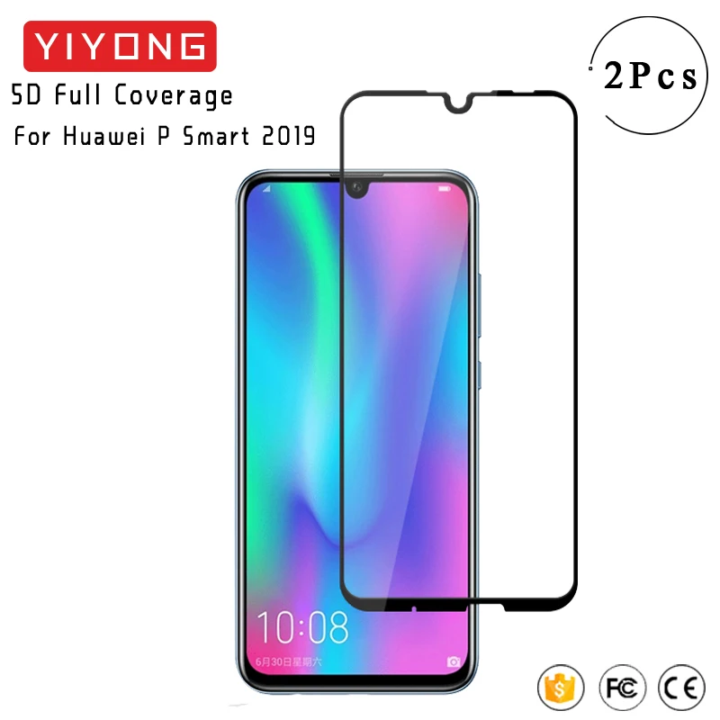 Закаленное стекло YIYONG 9D с полным покрытием для Huawei P Smart Z Защита экрана Plus 2020 2019 |