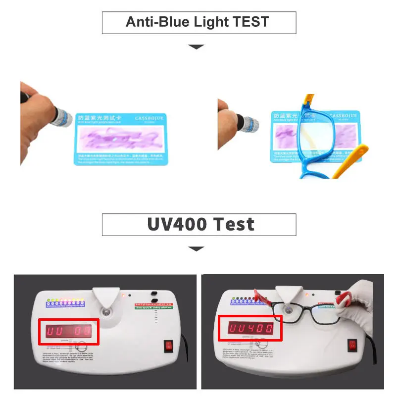 Квадратные очки с защитой от синего света Детские гибкие оптические оправы по