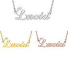 Ожерелье с именем на заказ, персонализированное ожерелье с именем и надписью для женщин, девушек, Лауры, Лизы, Люси, Молли, Руби, Молли, ювелирные изделия на день рождения