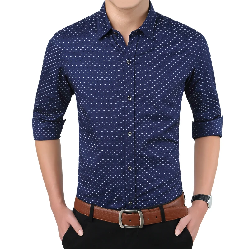 

Male Shirts 2020 New Dress Shirt Social Shirt Cotton Hign Quality Solid Slim Fit Mens Casual Men Shirts Plus Size 5XL