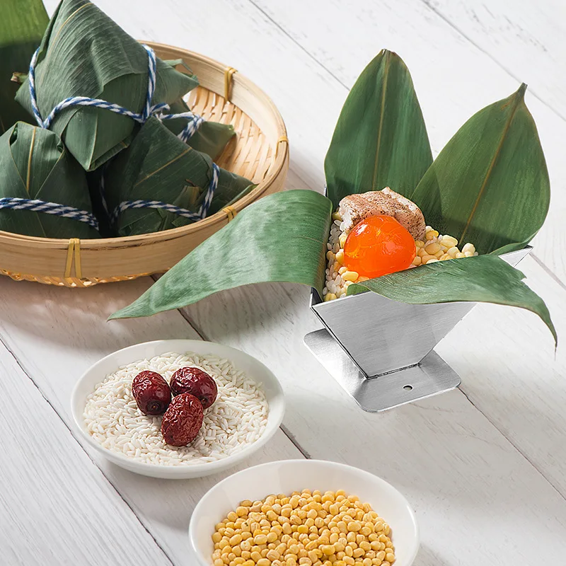 Бытовые 4 Угловые инструменты Zongzi форма стандартная нержавеющая сталь обернутый
