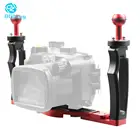 Новый кронштейн для подводного светильник DSLR для дайвинга с двумя ручными лотками с винтовым основанием 14 дюйма для спортивных экшн-камер