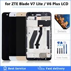 Дисплей для ZTE Blade V7 Lite  Blade v6 plus, ЖК-дисплей с сенсорным дигитайзером, 5 дюймов, с рамкой, для ремонта, ЖК-дисплей с инструментами